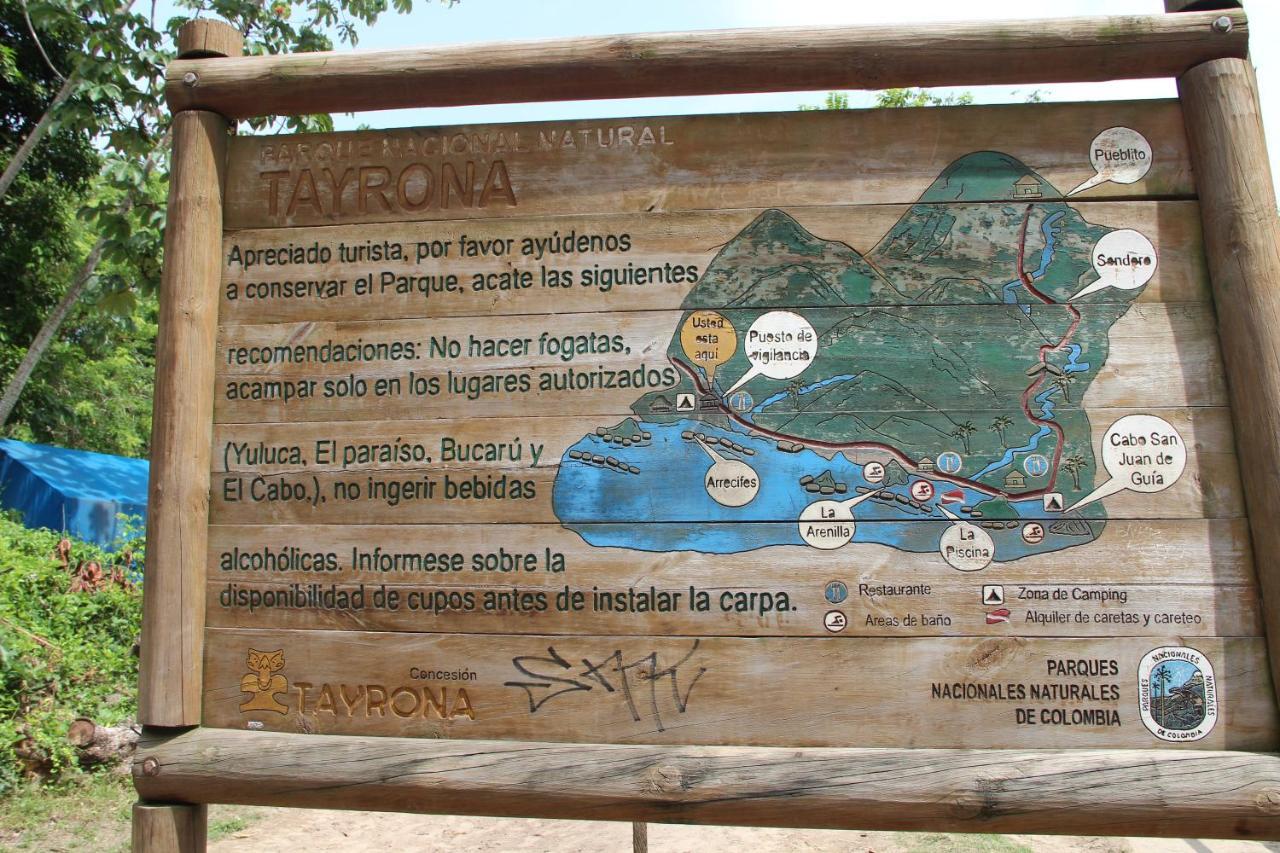 Hotel Jasayma Dentro Del Parque Tayrona 埃尔扎伊诺 外观 照片